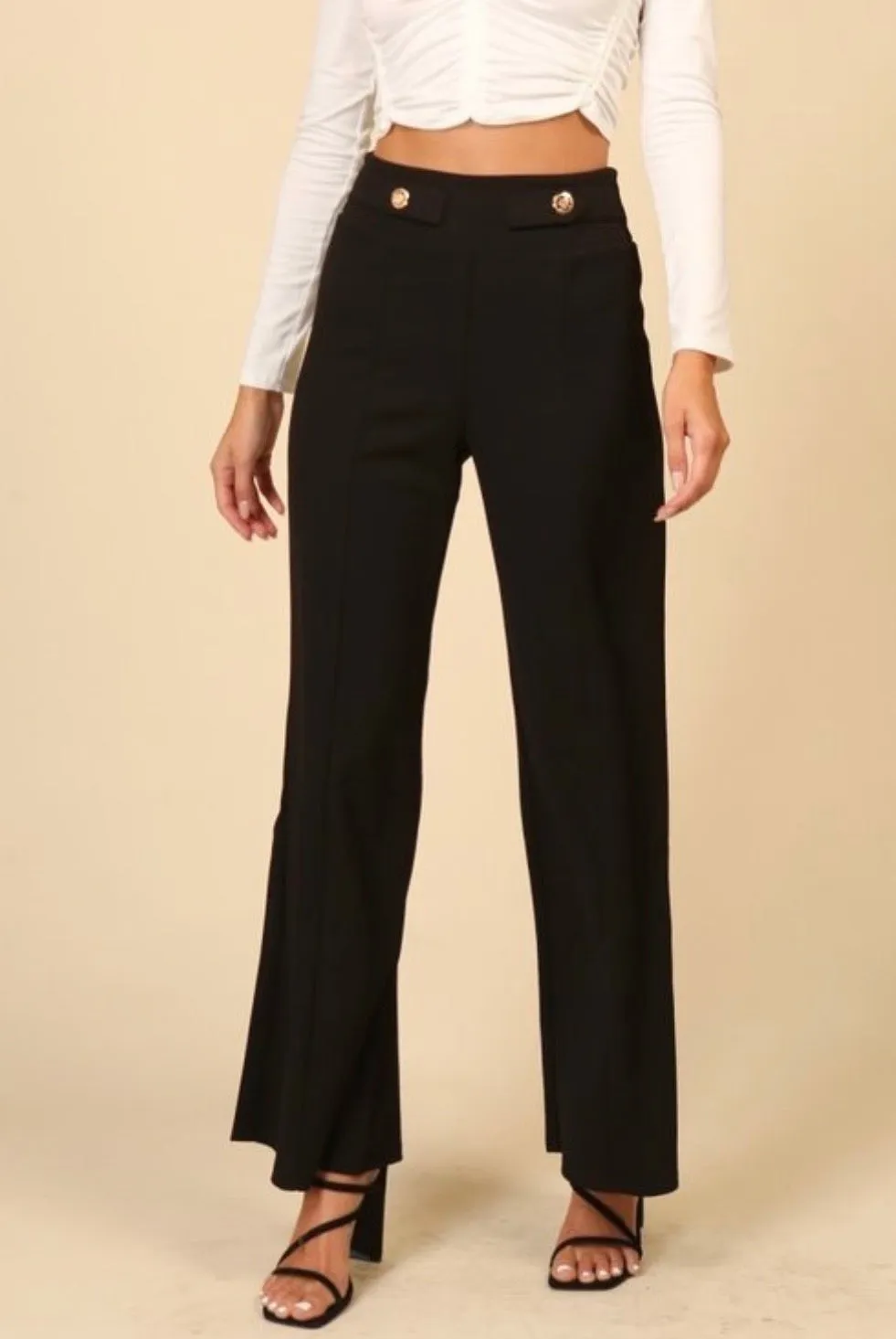 Karla High Waist Wide-leg Pants