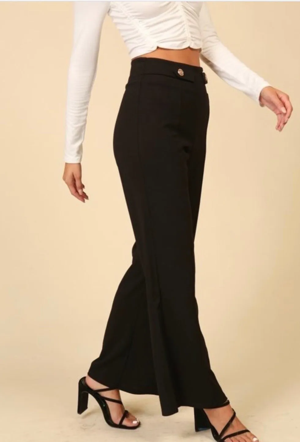 Karla High Waist Wide-leg Pants