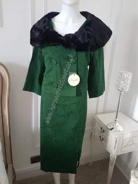 Lindy Bop Beverly Emerald Pencil Dress Twin Set