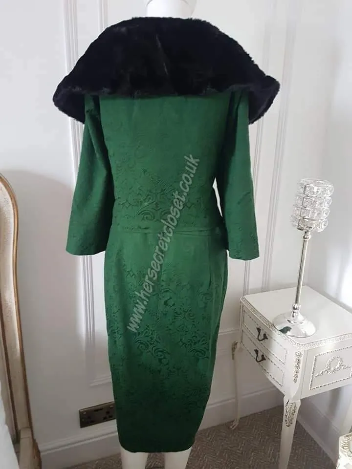 Lindy Bop Beverly Emerald Pencil Dress Twin Set