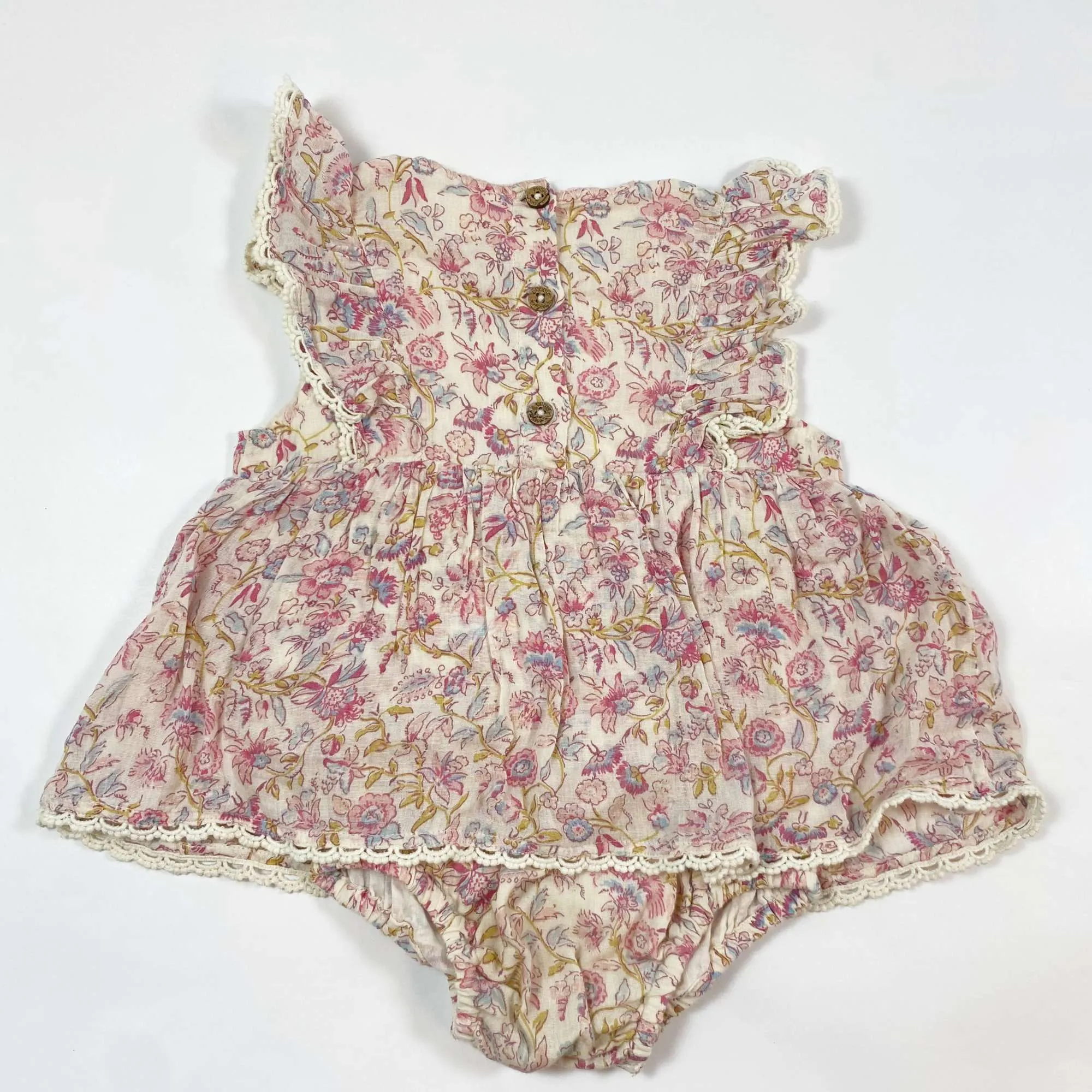 Louise Misha floral dress with integrated culottes 18M
