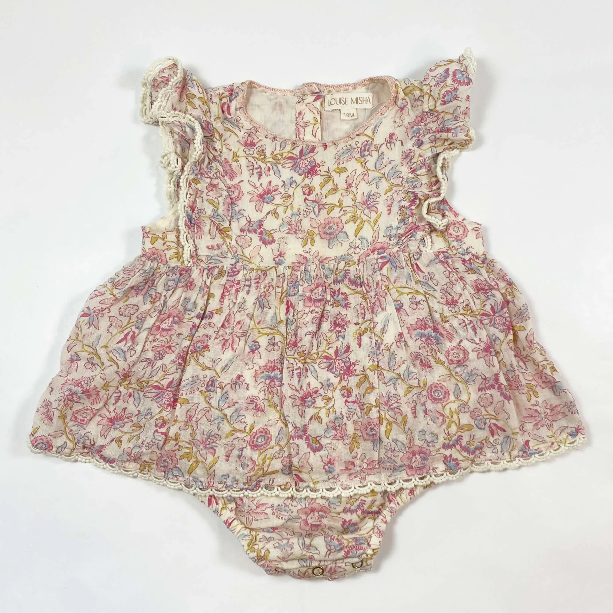 Louise Misha floral dress with integrated culottes 18M