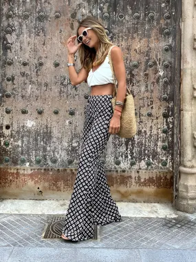 Luna Geometrical High-Waist Pants