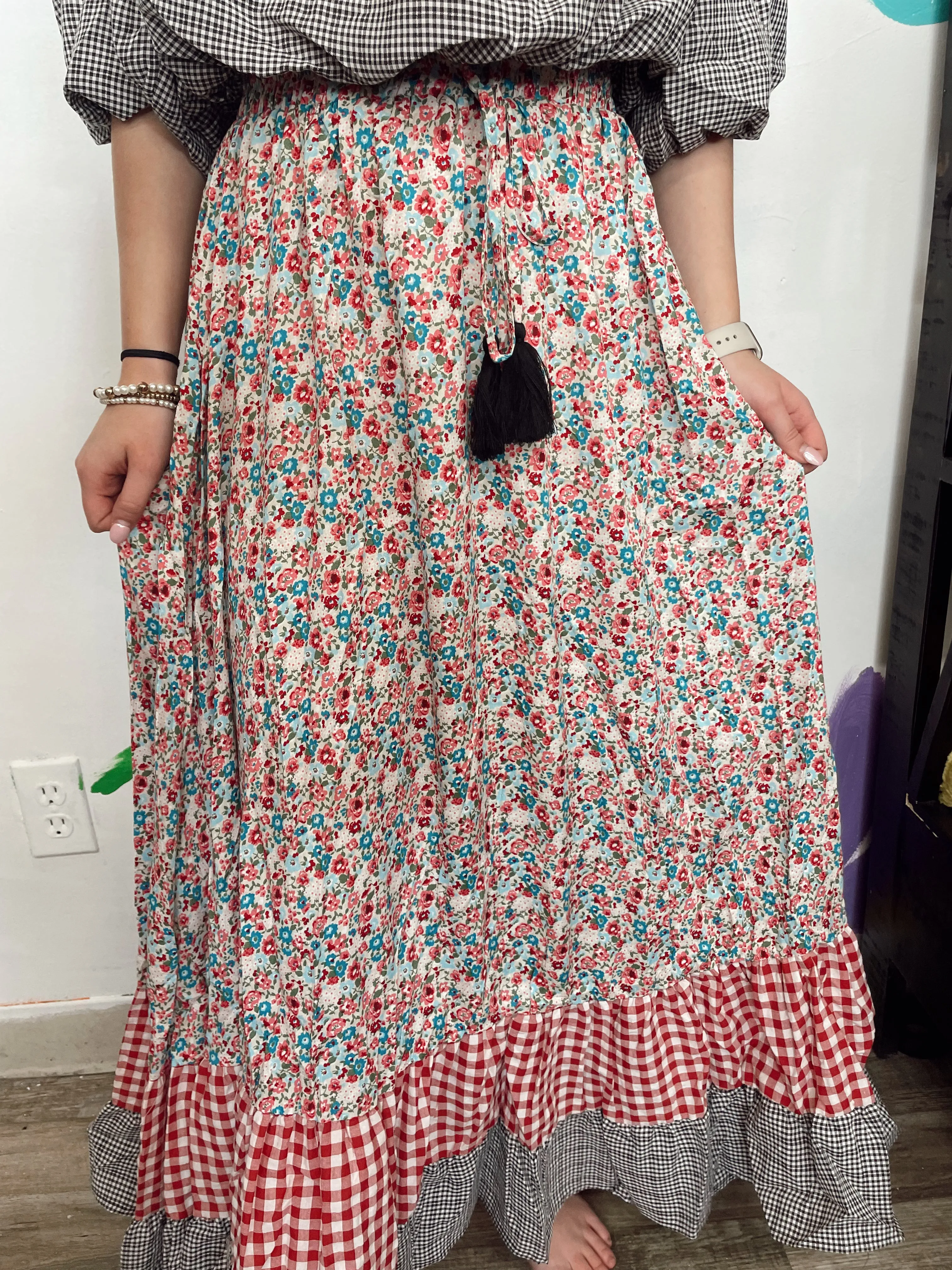 Mix It Up Floral Maxi Skirt