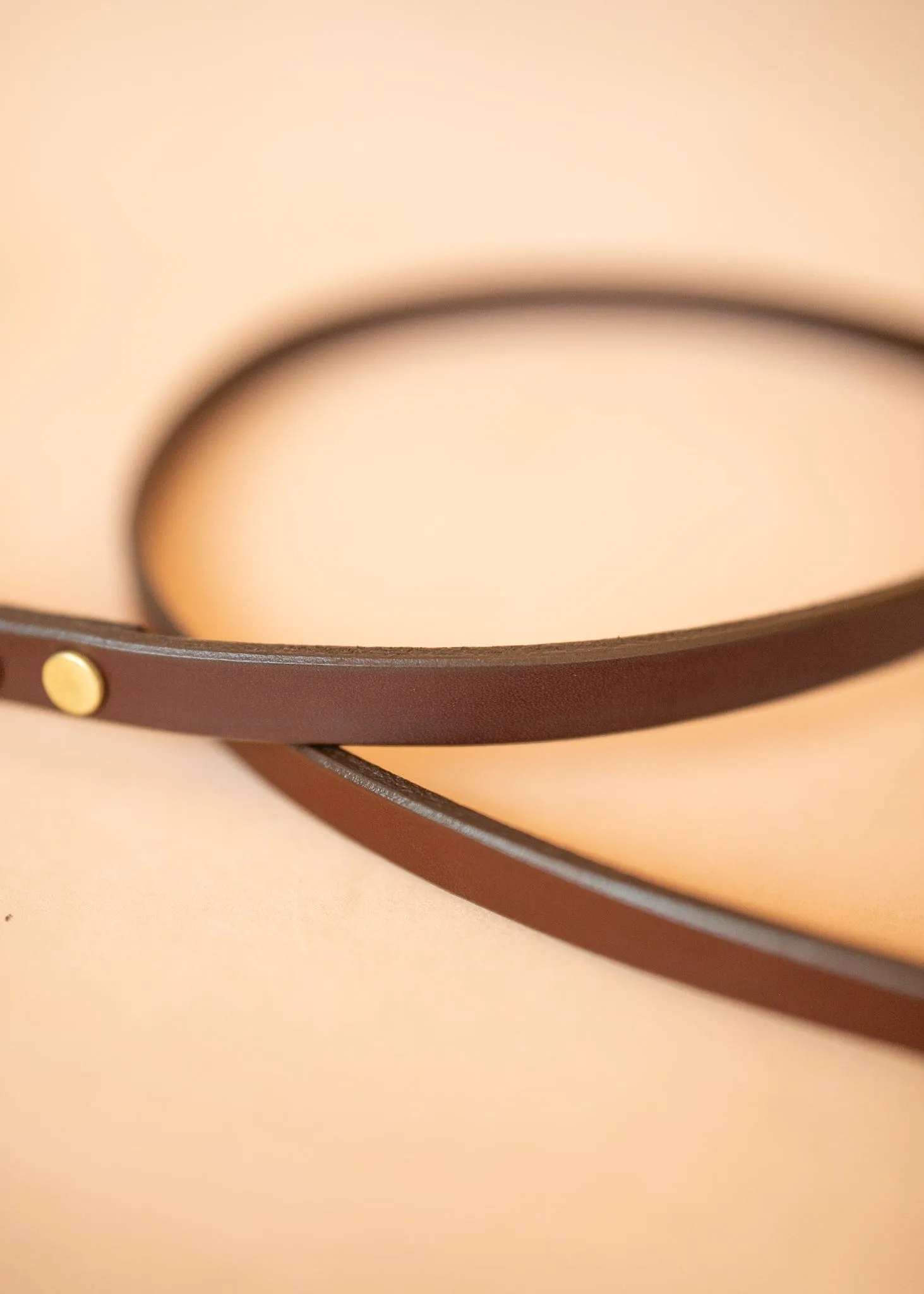 Narrow Dog Leash 15mm - Burgundy