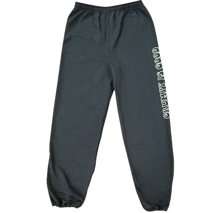 Old Guys Rule Grumpy Is Good Sweatpants Black
