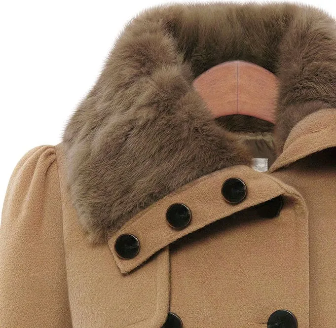 Sidiou Group Womens Winter Wram Coat Faux Fur Collar Parka Thick Jacket Outwear Overwear