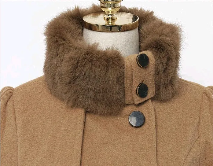 Sidiou Group Womens Winter Wram Coat Faux Fur Collar Parka Thick Jacket Outwear Overwear