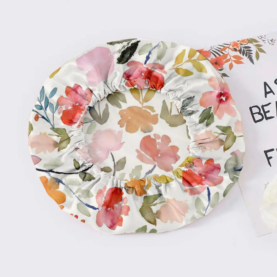 Single Layer Silk Bonnet - Patterned
