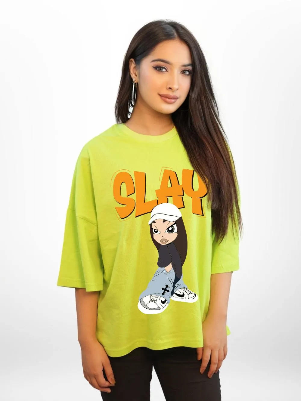 SLAY Printed Womens Drop Shoulder T-shirt Legacy Boutiques Bangladesh
