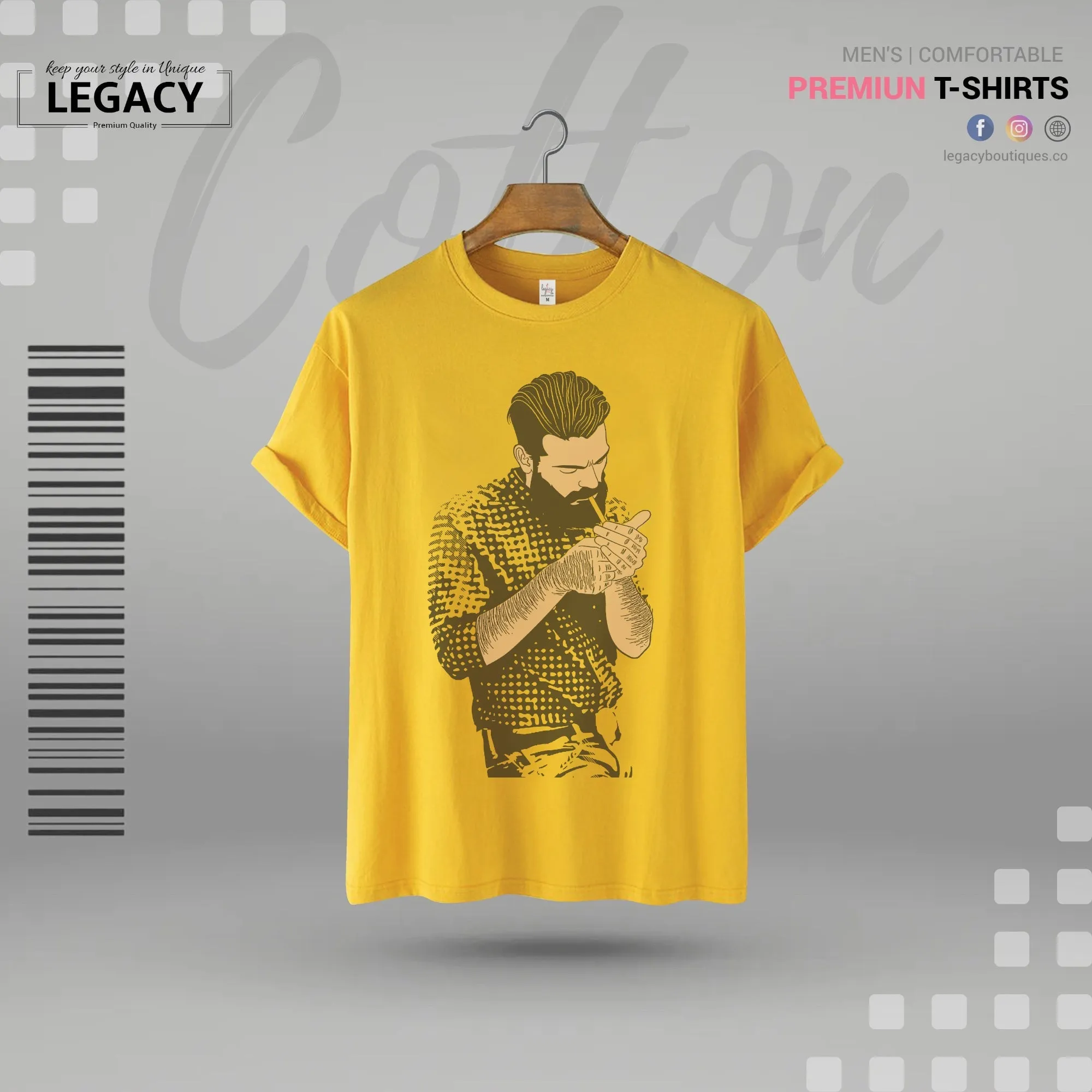 Smoke Print Premium Designer Edition T Shirt