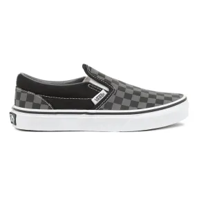 Vans Kids Slip-On - (Checkerboard) Black/Pewter Checkerboard