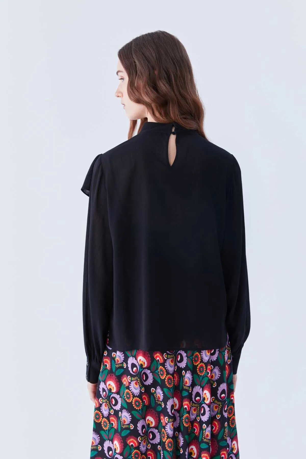 Volute Blouse Black