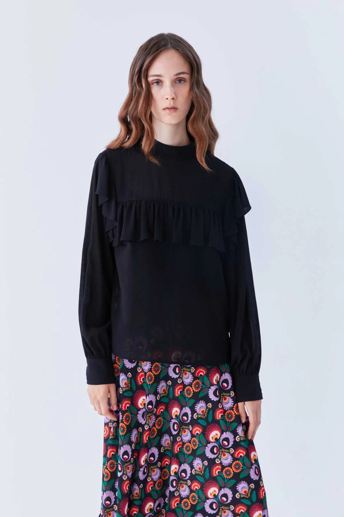 Volute Blouse Black