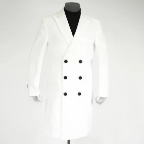White Huckaback Overcoat