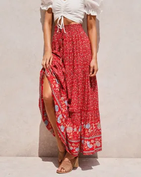 Wild Rose Maxi Skirt